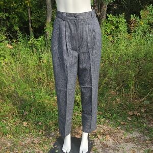 Classic Black & White Patterned Womens Dress Pants